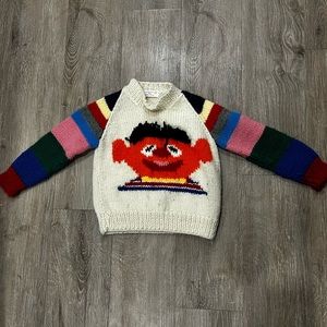 Handmade Sesame Street Ernie toddler sweater